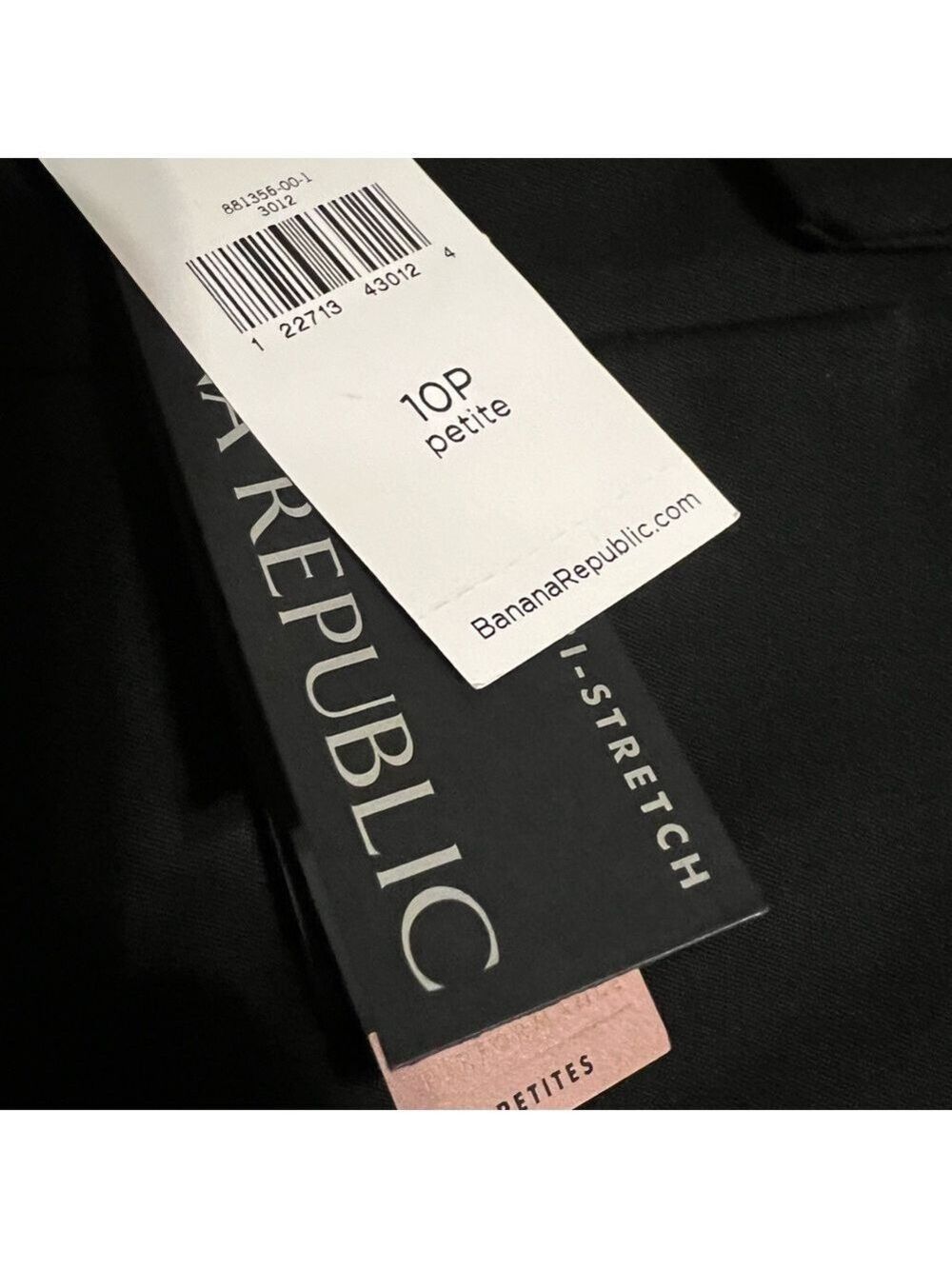 NWT Banana Republic Devon Curvy Skinny Black Pant 10 Petite - Picture 7 of 10